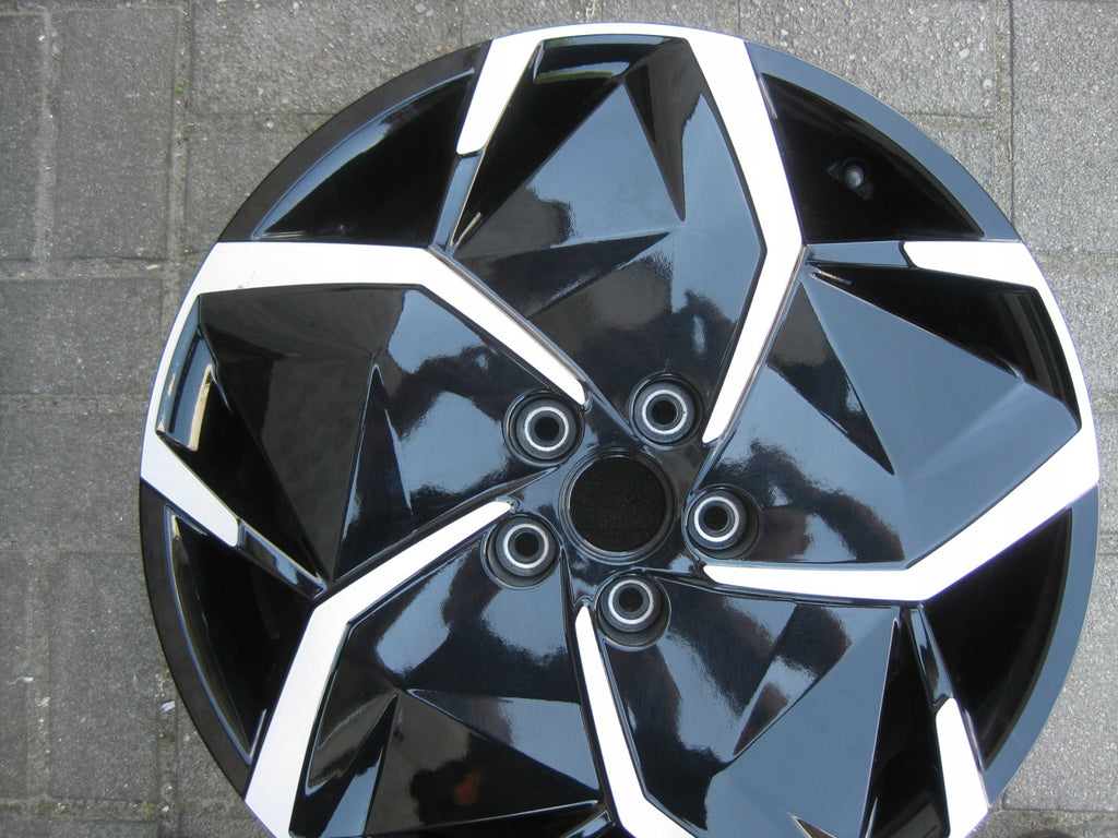 1x Alufelge 19 Zoll 7.5" 5x114.3 49 5ET Glanz Schwarz 52910-GI110 Hyundai Ioniq FEL9850170285hn