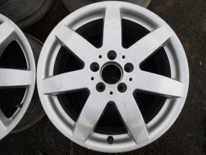4x Alufelge 17 Zoll 7.5" 5x112 56ET Glanz Silber A1644014502 Mercedes-Benz W164 FEL1248798895qu