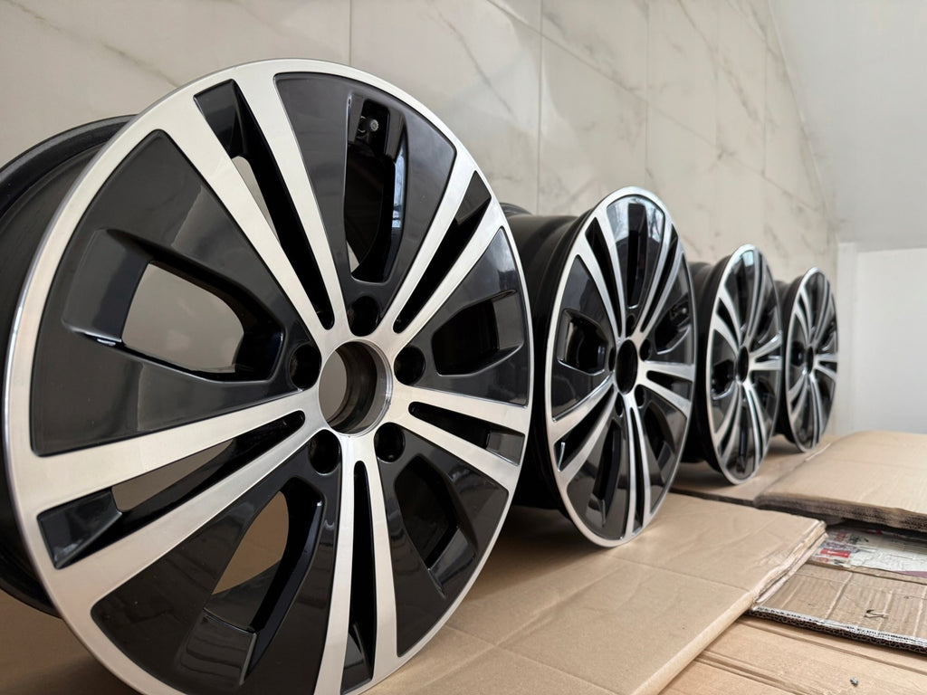 4x Alufelge 17 Zoll 7.5" 5x112 40ET Glanz Schwarz A2134015100 Audi I Rim Wheel FEL9730945742kk