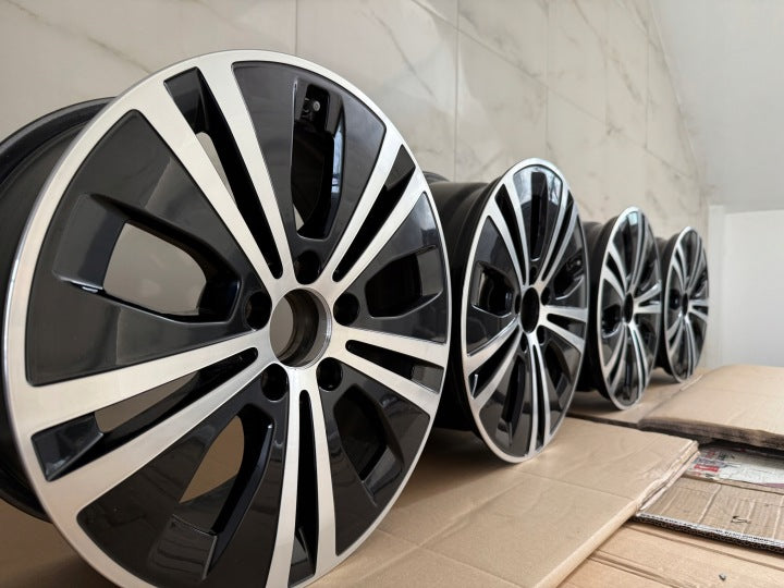 4x Alufelge 17 Zoll 7.5" 5x112 40ET Glanz Schwarz A2134015100 Audi I Rim Wheel FEL9730945742kk
