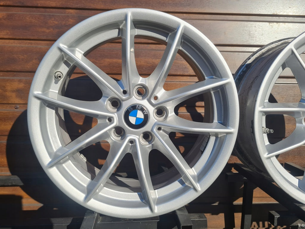 4x Alufelge 16 Zoll 6.5" 5x112 22ET Glanz Silber 6876921 BMW Rim Wheel FEL9497543232og