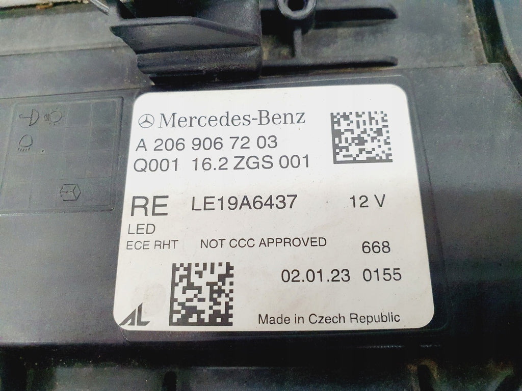 Frontscheinwerfer Mercedes-Benz W206 A2069067203 LED Rechts Headlight SCH3667582963ik