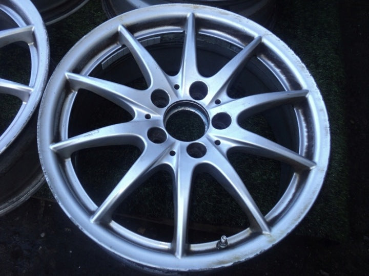 4x Alufelge 17 Zoll 7.5" 5x112 52 5ET Glanz Weiß Mercedes-Benz Rim Wheel FEL8757620485dz