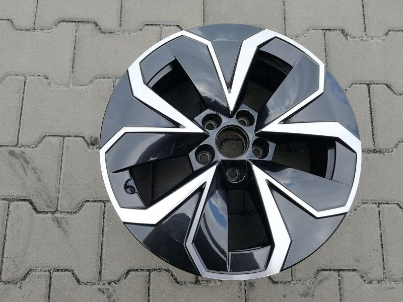 1x Alufelge 16 Zoll 6.0" 5x100 38ET Glanz Schwarz 658601025 Skoda I Rim Wheel FEL4001169860lk