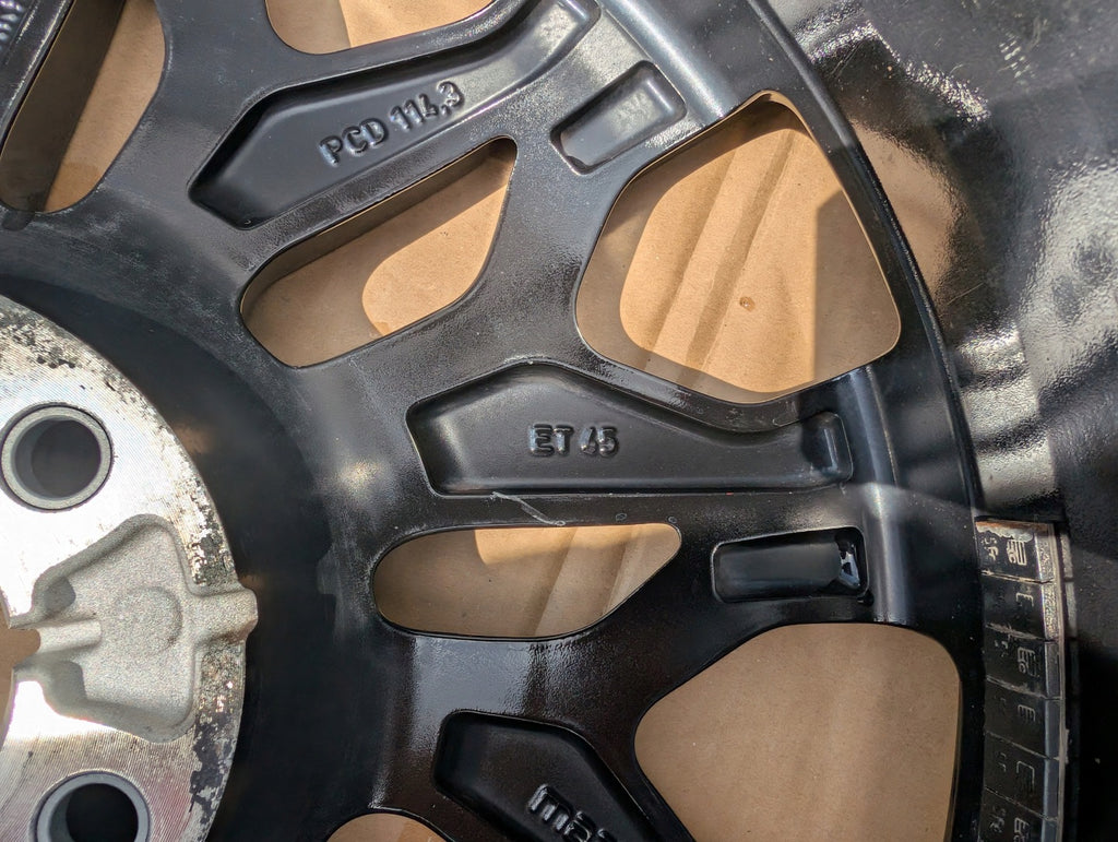 1x Alufelge 20 Zoll 7.5" 5x114.3 45ET Glanz Schwarz KR9P-V3-810 Mazda Cx60 Cx-60 FEL6644115680sa