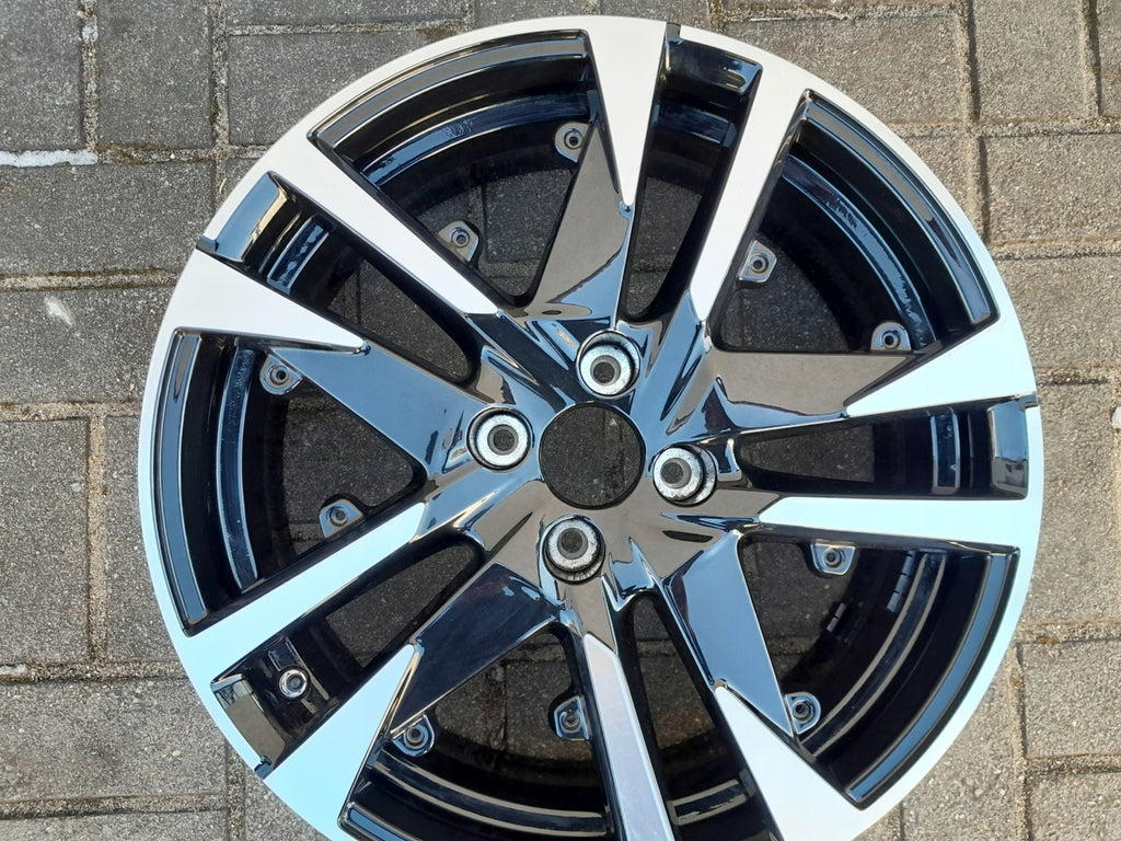 1x Alufelge 18 Zoll 7.0" 4x108 35ET Glanz Schwarz 9828186880 Peugeot 2008 I FEL5249641994ak