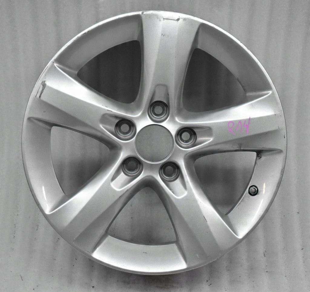 1x Alufelge 16 Zoll 6.0" 5x110 40ET Glanz Silber 13338770 Opel Corsa E D