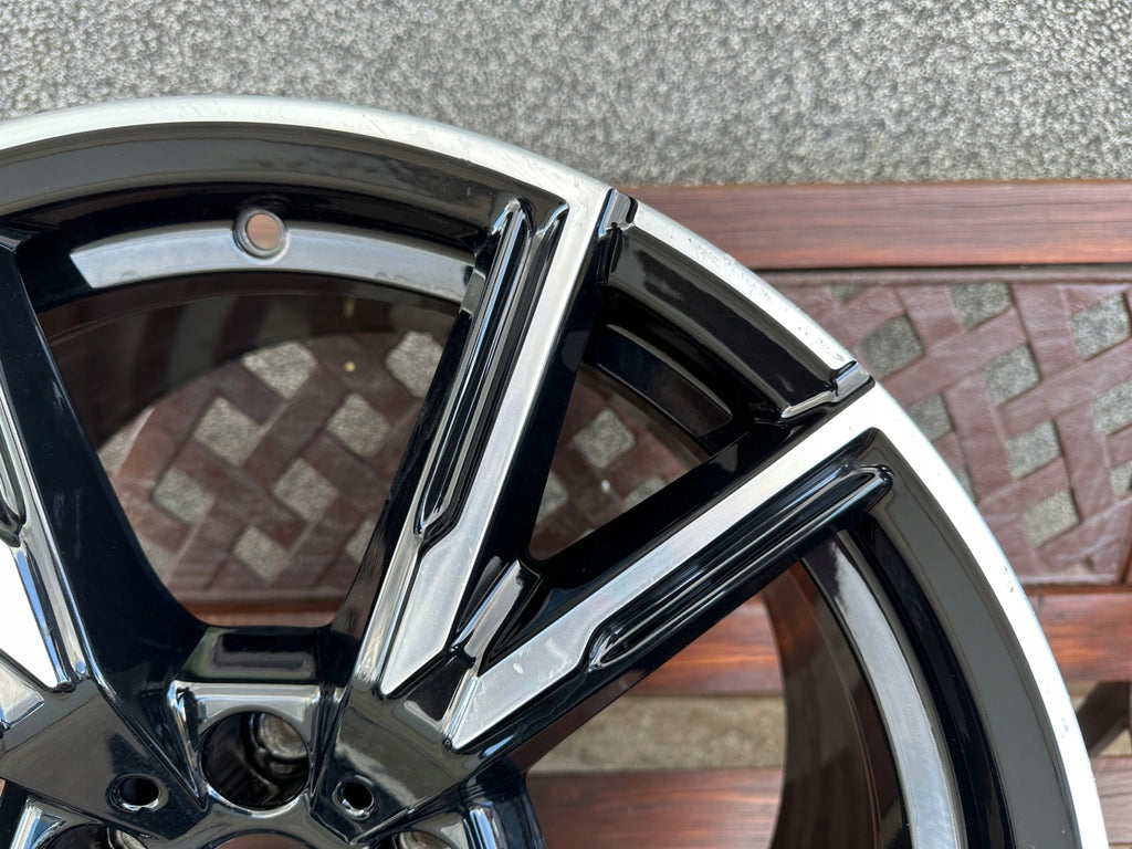 1x Alufelge 19 Zoll 9.5" 5x112 35ET Glanz Schwarz 1543824 BMW 2 G42 Rim Wheel FEL1858177720zx