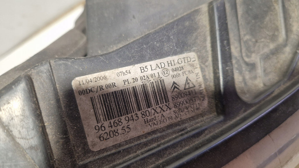 Frontscheinwerfer Citroën C4 I 9646894280 Xenon Ein Satz Scheinwerfer Headlight