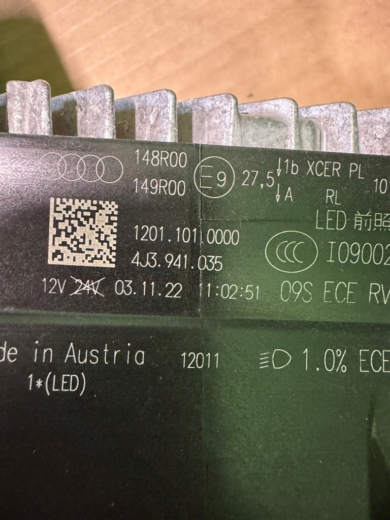 Frontscheinwerfer Audi E Tron Gt 4J3941035 LED Ein Stück (Rechts oder Links) SCH4583717615ki