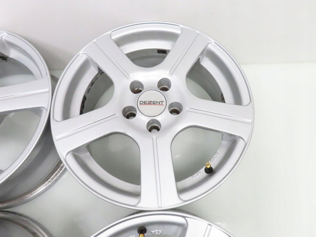 4x Alufelge 15 Zoll 6.5" 5x100 40ET Silber KBA45418 Seat Leon Golf IV Polo FEL9321970990yy