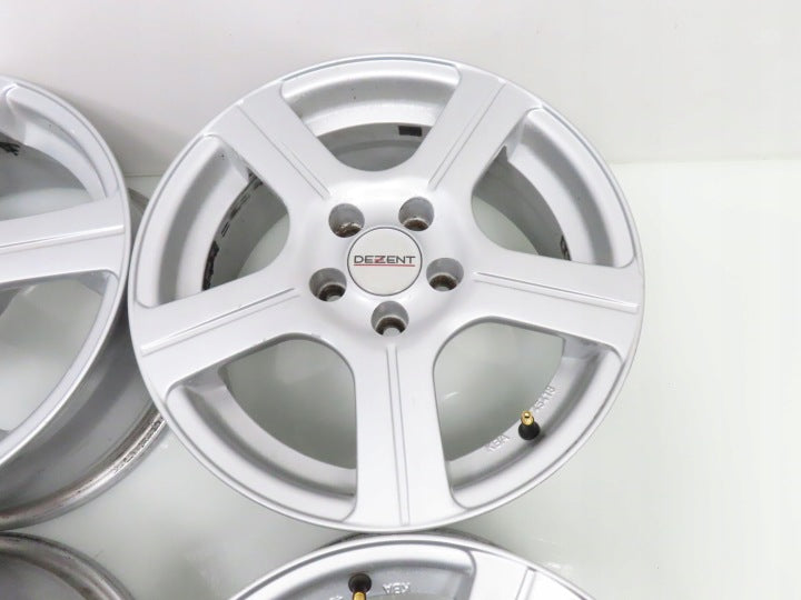 4x Alufelge 15 Zoll 6.5" 5x100 40ET Silber KBA45418 Seat Leon Golf IV Polo FEL9321970990yy