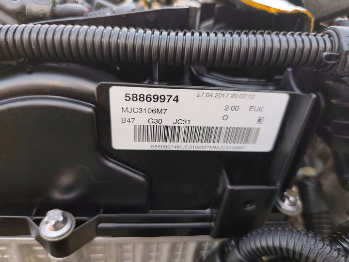 Motor BMW G31 G30 G20 B47D20A 2.0 190PS Diesel Engine Komplett MOT4846705162ni