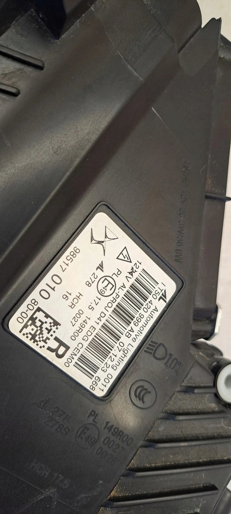 Frontscheinwerfer Citroën Ds4 7101306 LED Rechts Scheinwerfer Headlight SCH6972897046ia