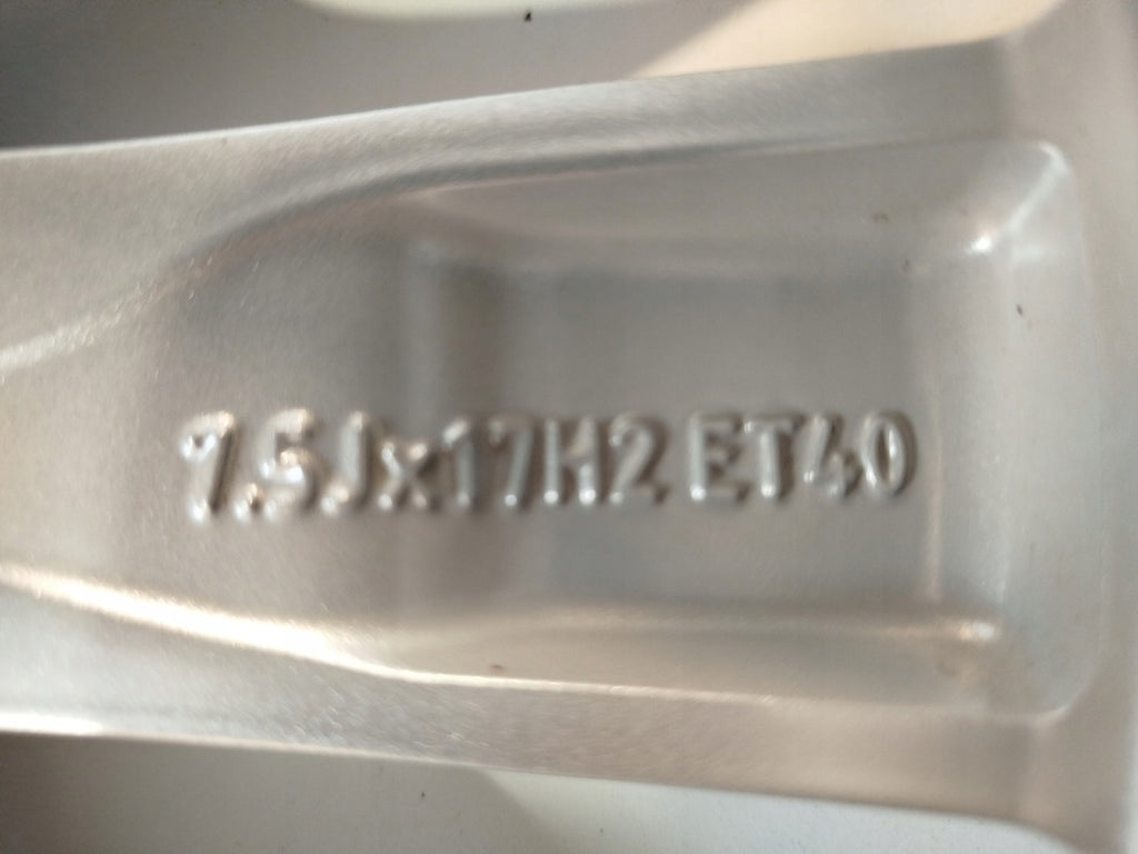 1x Alufelge 17 Zoll 7.5" 5x112 40ET Glanz Silber A2134011300 Mercedes-Benz FEL2067890228cd