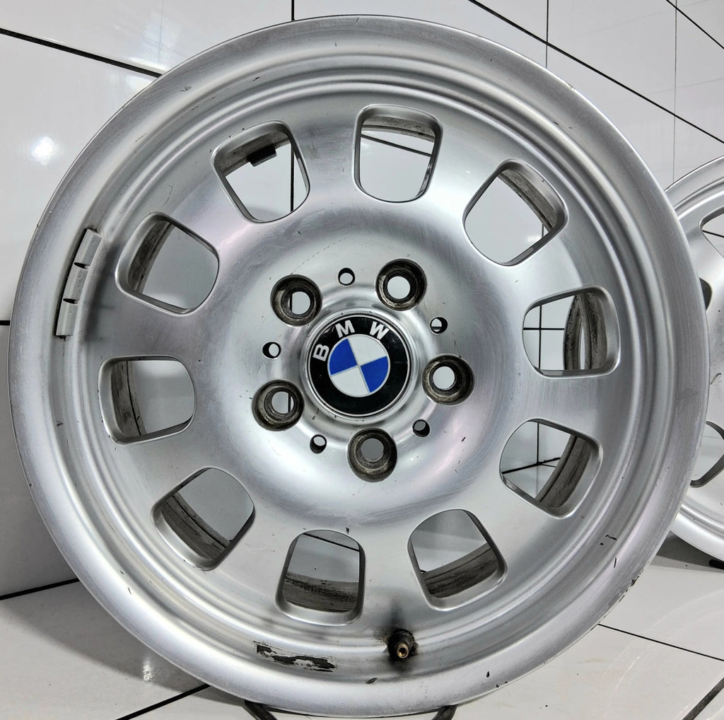4x Alufelge 16 Zoll 7.0" 5x120 47ET Glanz Silber 1094502 BMW 3 E46 Rim Wheel FEL8559014454cu