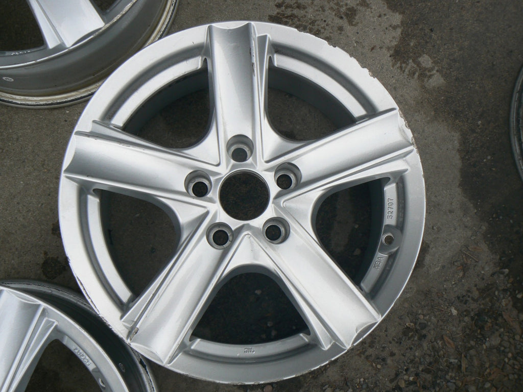 4x Alufelge 16 Zoll 6.5" 5x112 40ET Glanz Silber KBA52707 Skoda I Rim Wheel FEL9957221956jt