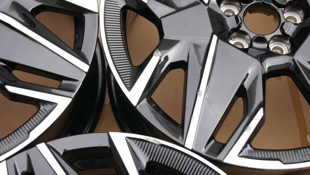 1x Alufelge 19 Zoll 7.5" 5x108 50ET Glanz Schwarz 9842668980 Peugeot Rim Wheel FEL4572635353aj