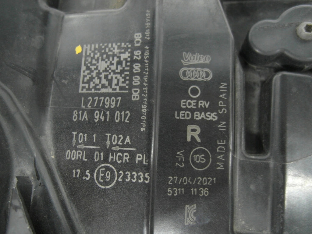 Frontscheinwerfer Audi Q2 81A941012A LED Rechts Scheinwerfer Headlight SCH3986260901in