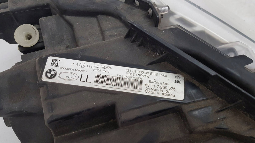 Frontscheinwerfer BMW 3 F30 F31 KUI6518 Xenon Links Scheinwerfer Headlight SCH7098570105fz