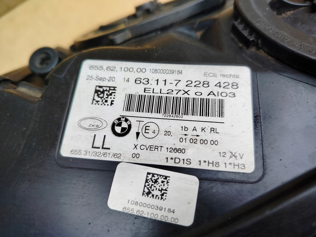 Frontscheinwerfer BMW F01 7228428 Xenon Rechts Scheinwerfer Headlight SCH9709749042du