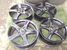 Laden Sie das Bild in den Galerie-Viewer, 4x Alufelge 16 Zoll 6.0" 5x112 48ET Glanz Schwarz Rim Wheel FEL6532709121hu