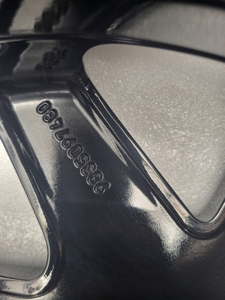 1x Alufelge 17 Zoll 6.5" 4x100 32ET Glanz Schwarz 9835097480 Opel Mokka