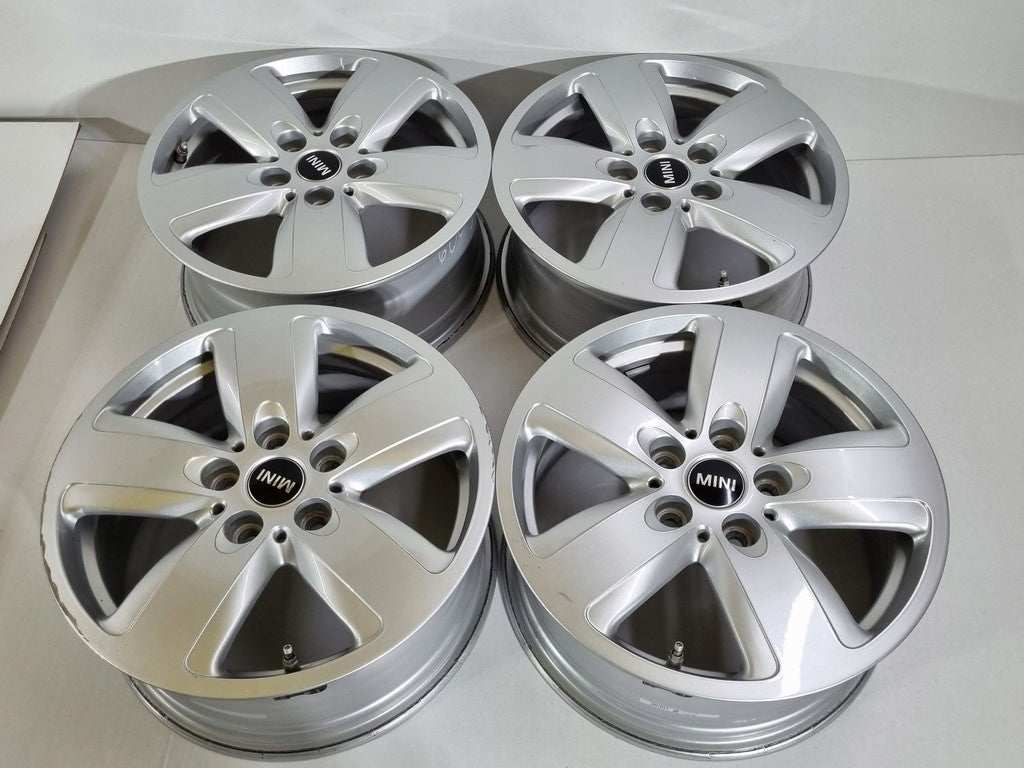 4x Alufelge 16 Zoll 7.0" 5x112 47ET Glanz Silber 6877741 Mini Rim Wheel FEL4870919860hn