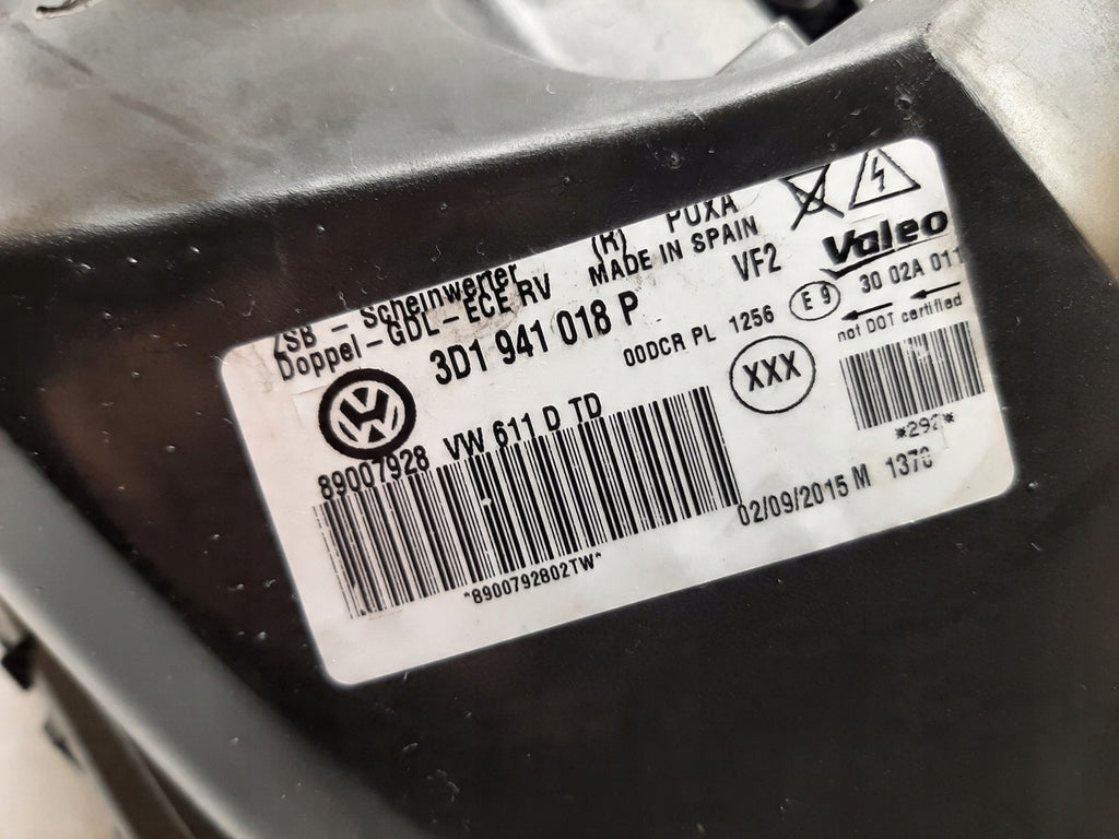 Frontscheinwerfer VW Phaeton 3D1941018P Xenon Rechts Scheinwerfer Headlight