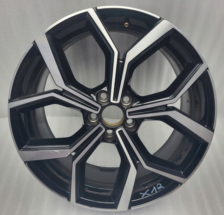 1x Alufelge 18 Zoll 7.5" 5x100 51ET Glanz Schwarz 2G0601025AQ VW Polo Rim Wheel FEL4023611707tf