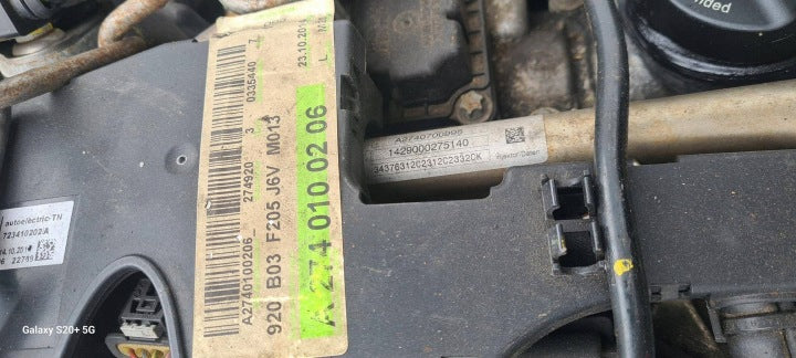 Motor Mercedes-Benz W205 274920 2.0 CNG 2014 Benzin Engine Komplett MOT2111273854bh