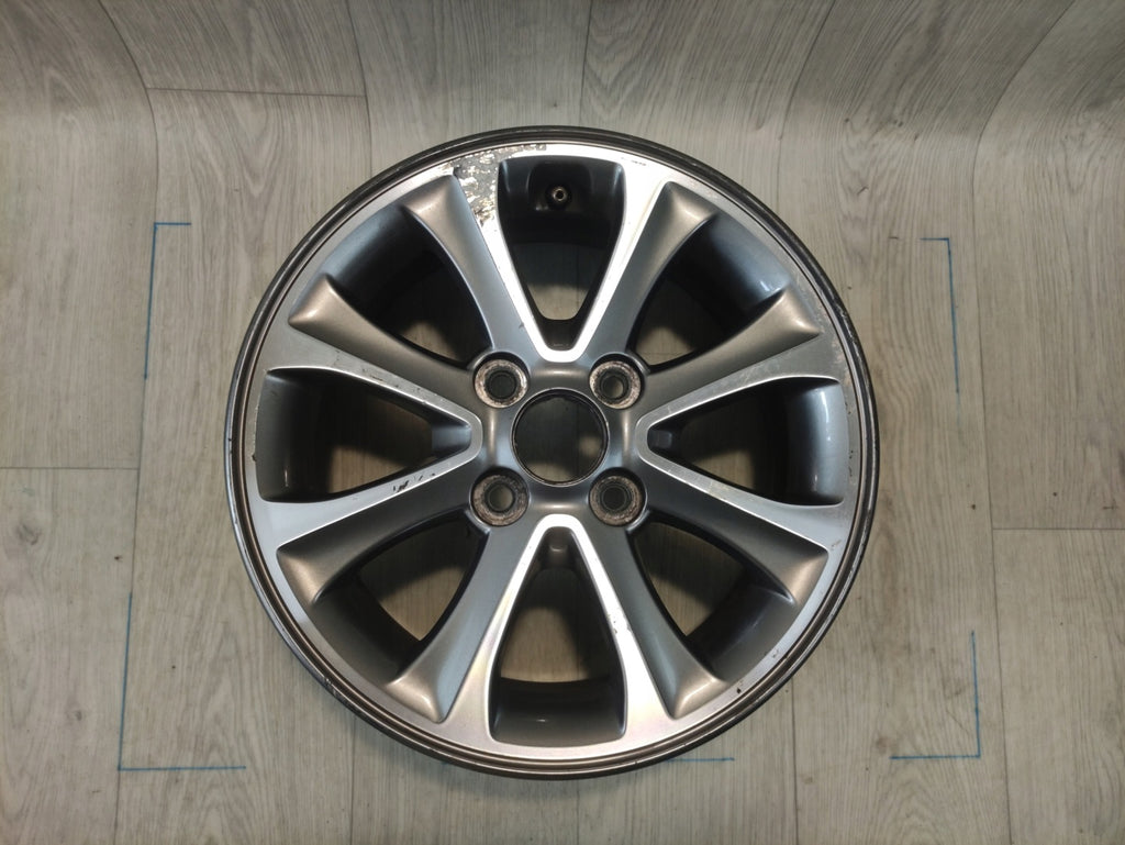 1x Alufelge 14 Zoll 5.5" 4x100 47ET Glanz 52910-B9200 Hyundai I10 Mg Rim Wheel FEL3291026220pm