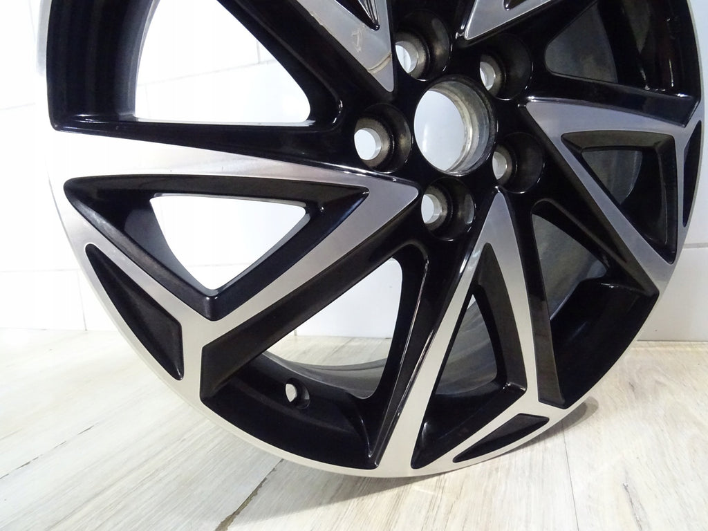 1x Alufelge 16 Zoll 6.0" 5x100 50ET Glanz Schwarz PW457-0D004 Toyota 4 Yaris