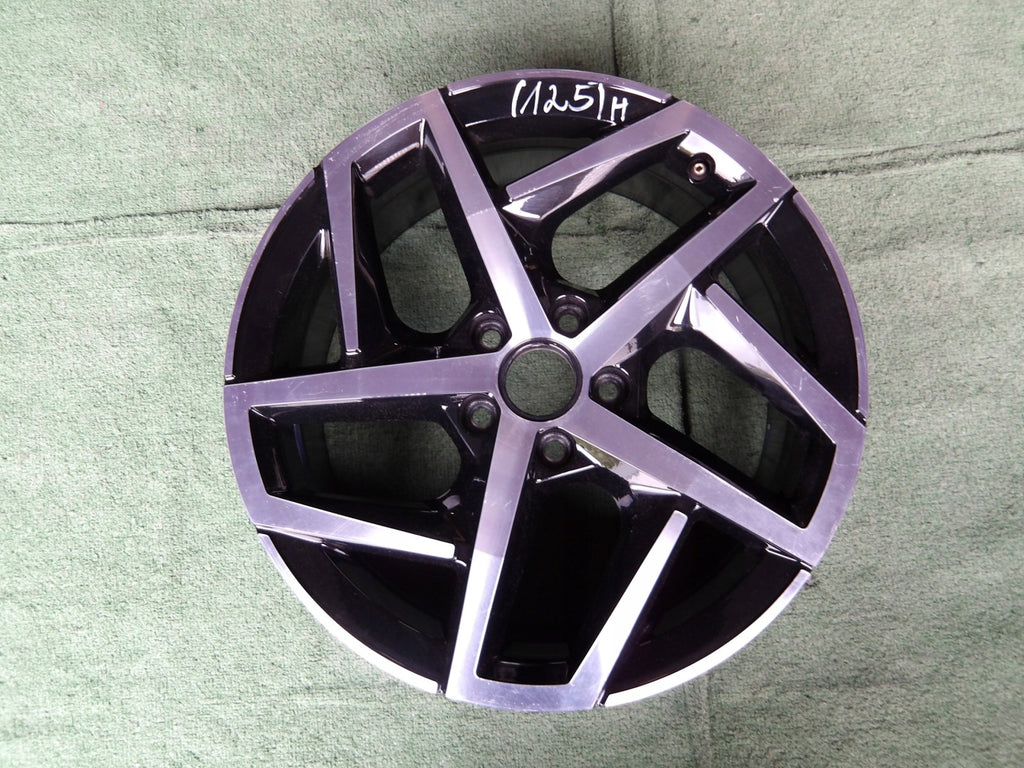 1x Alufelge 18 Zoll 7.5" 5x112 51ET Schwarz 5H0601025G VW Golf Viii Rim Wheel FEL6919606769mk