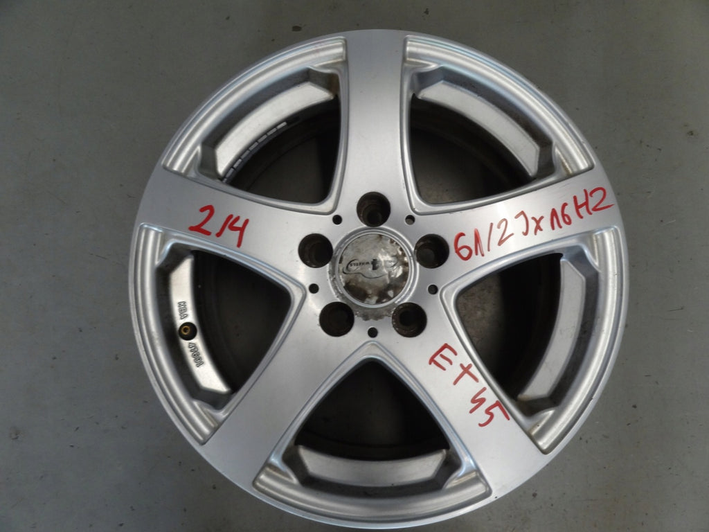 4x Alufelge 16 Zoll 6.5" 5x108 45ET Glanz Silber L1TC-BA8510 Ford Mondeo FEL5873100353hv
