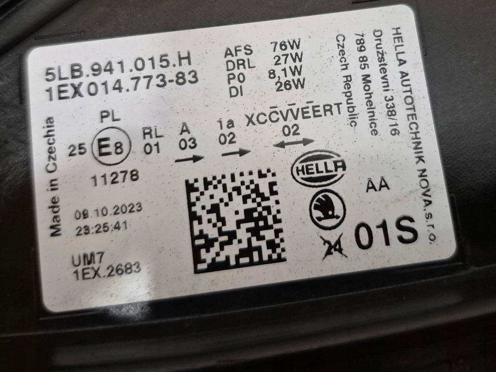Frontscheinwerfer Skoda Enyaq 5LB941015H LED Links Scheinwerfer Headlight SCH6438664138eb