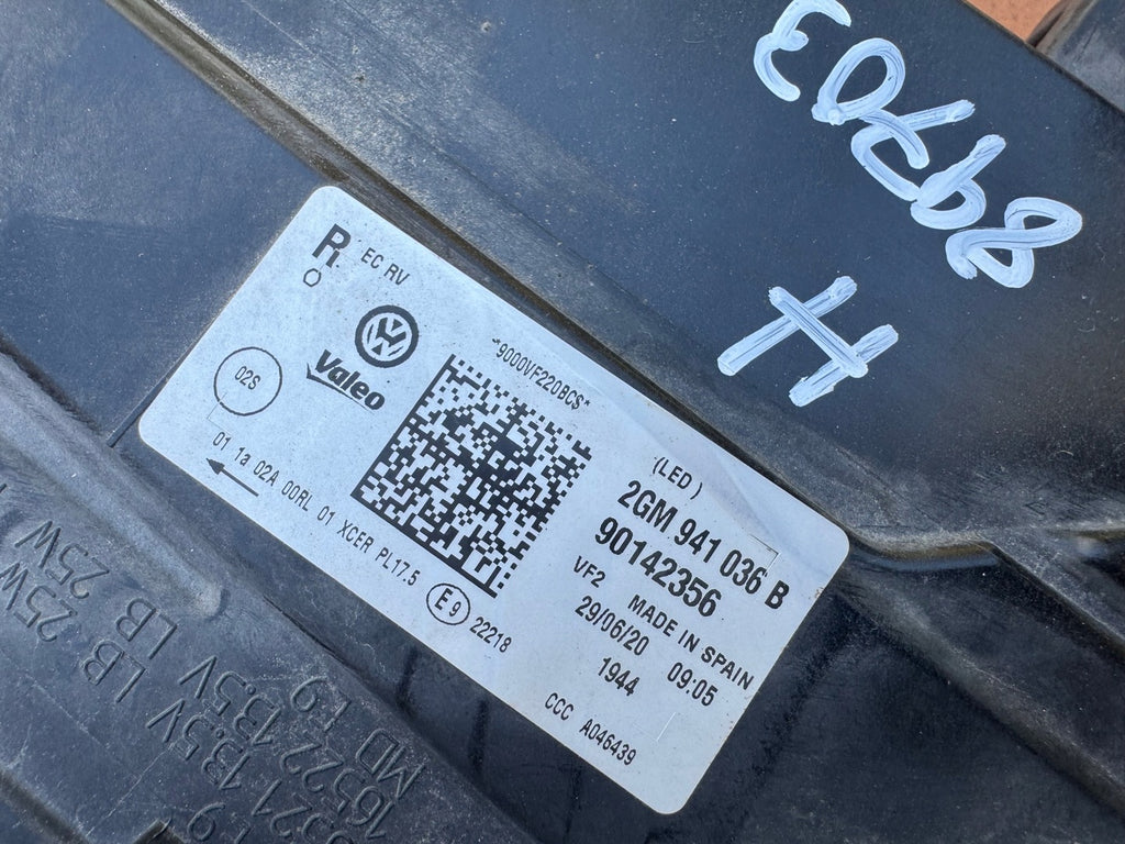 Frontscheinwerfer VW T-Cross 2GM941036 Full LED Rechts Scheinwerfer Headlight