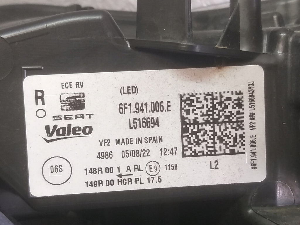 Frontscheinwerfer Seat Ibiza 6F1941006E Rechts Scheinwerfer Headlight