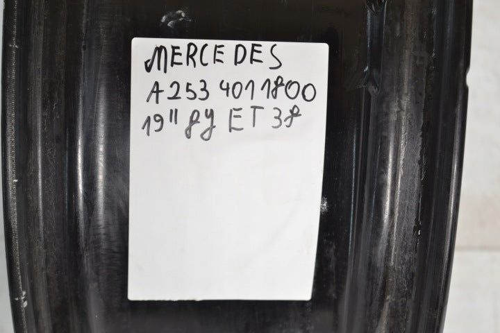 1x Alufelge 19 Zoll 8.0" 5x112 38ET Glanz Schwarz A2534011800 Mercedes-Benz Glc FEL3262112863oh