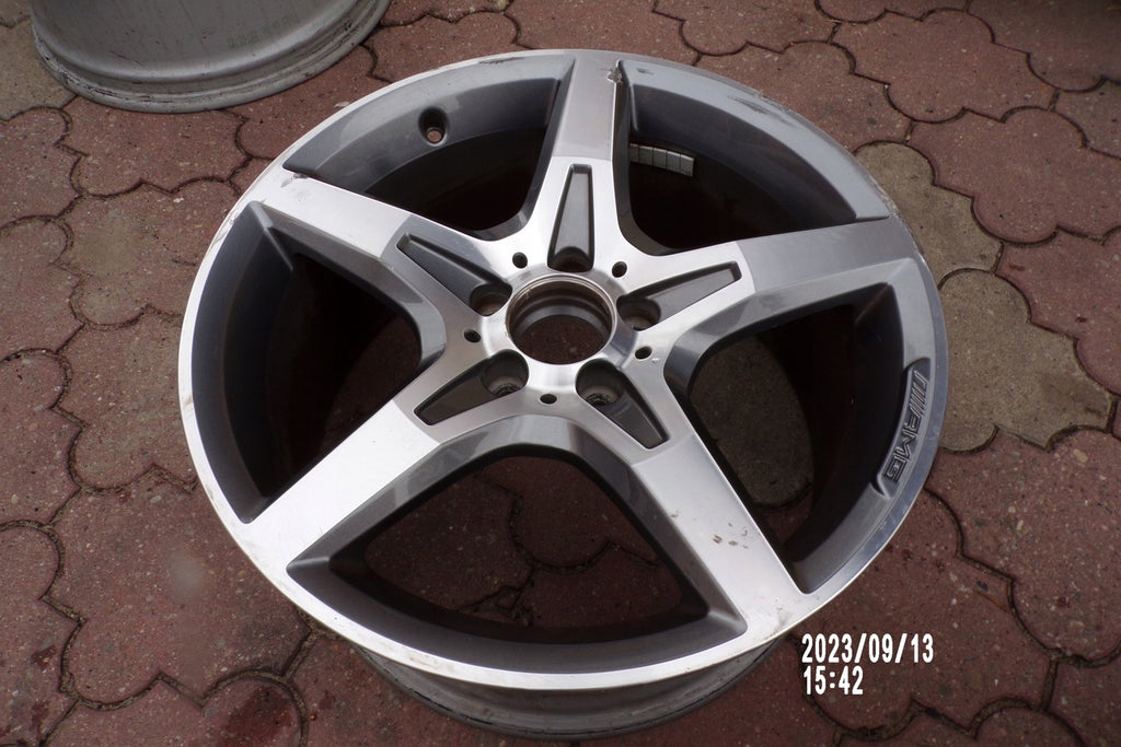 1x Alufelge 18 Zoll 8.5" 5x112 36ET Glanz Grau A1724012702 Mercedes-Benz Slk