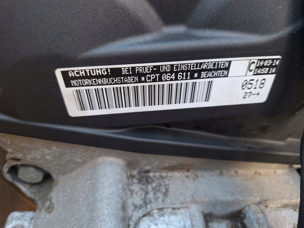 Motor Audi Seat Skoda VW CPT 1.4 TSI 140PS 103kW 80TKm 2014 Benzin Komplett