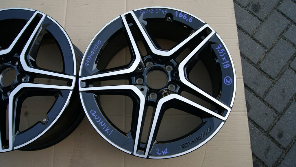 1x Alufelge 18 Zoll 7.5" 5x112 49ET Glanz Grau A1774011500 Mercedes-Benz Amg FEL1535466309io