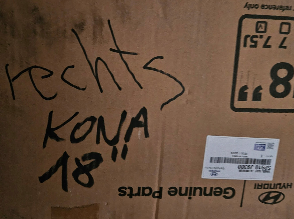 1x Alufelge 18 Zoll 7.5" 5x114.3 52ET 52910-J9300- Hyundai Kona Rim Wheel