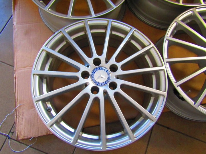 4x Alufelge 18 Zoll 6.5" 5x112 38ET Glanz Silber A1564011900 Mercedes-Benz Gla FEL9380638585zl