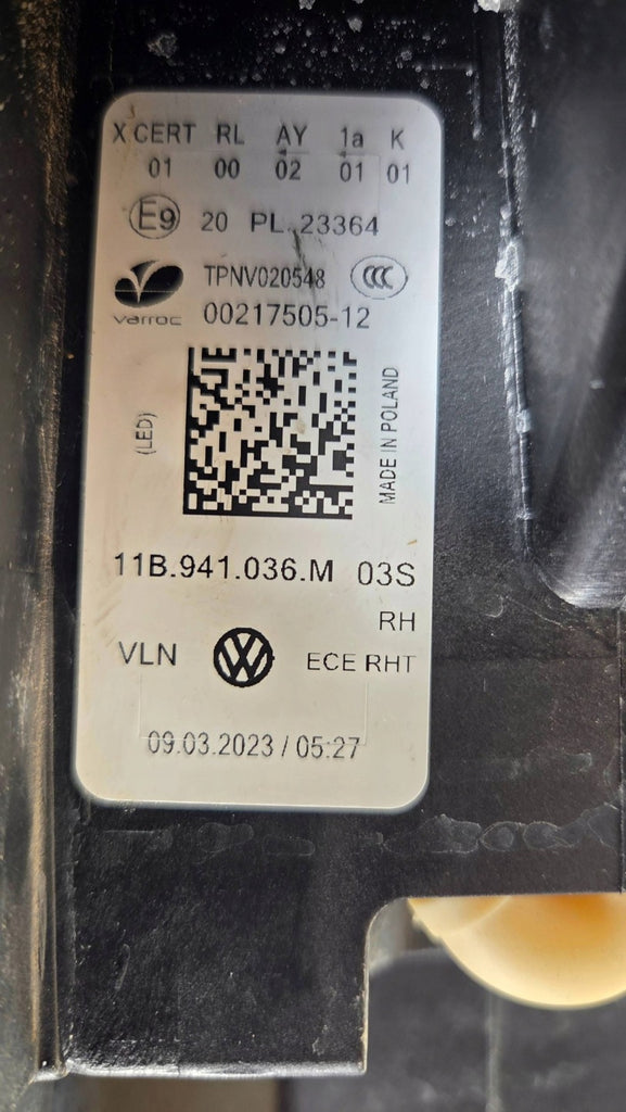 Frontscheinwerfer VW Id.4 11B941036M 0021750512TPVV020548 Rechts Headlight SCH8664253455bs