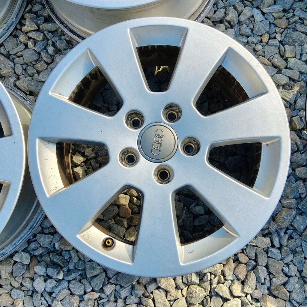 4x Alufelge 16 Zoll 6.5" 5x112 50ET Matt Silber 8P0601025 Audi Rim Wheel FEL2658180512cb
