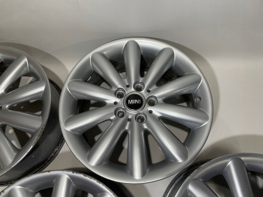 4x Alufelge 17 Zoll 7.0" 5x112 54ET Glanz Silber 6855108 Mini F57 F56 F55