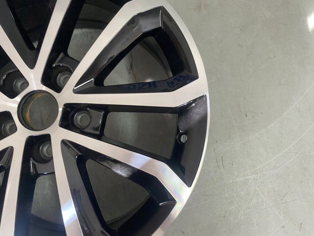 1x Alufelge 17 Zoll 7.0" 5x112 49ET Glanz Schwarz 5E0601025AE Skoda Octavia Iii