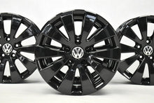 Laden Sie das Bild in den Galerie-Viewer, 4x Alufelge 16 Zoll 7.0" 5x112 45ET Glanz Schwarz 3C0601025C VW Passat Rim Wheel FEL9236843685ie