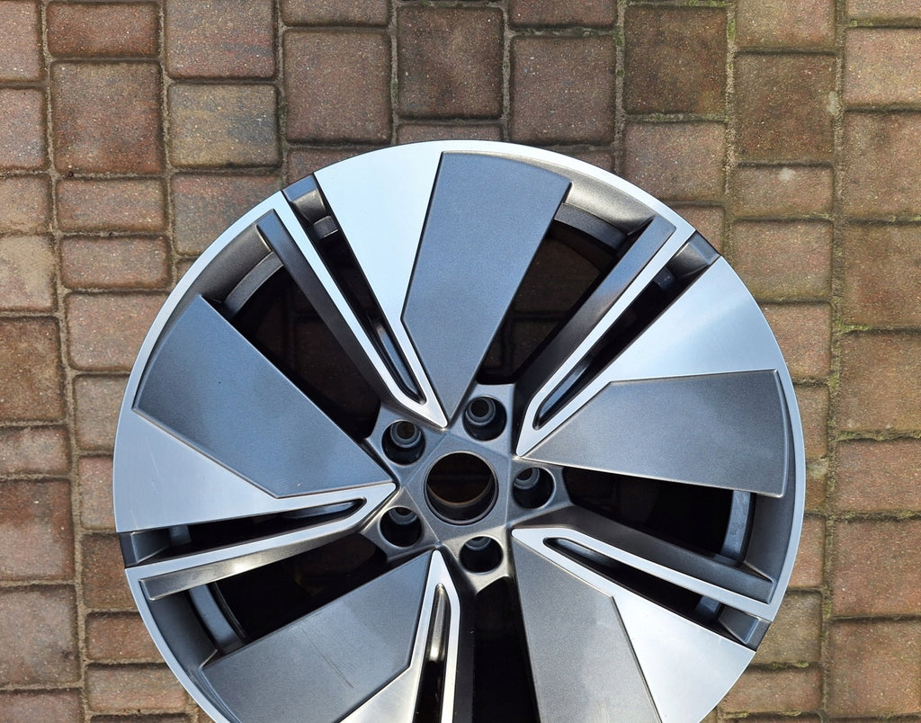 1x Alufelge 19 Zoll 8.0" 5x112 45ET Glanz Graphit 5LA601025A Mg Enyaq Rim Wheel FEL9933057295xw